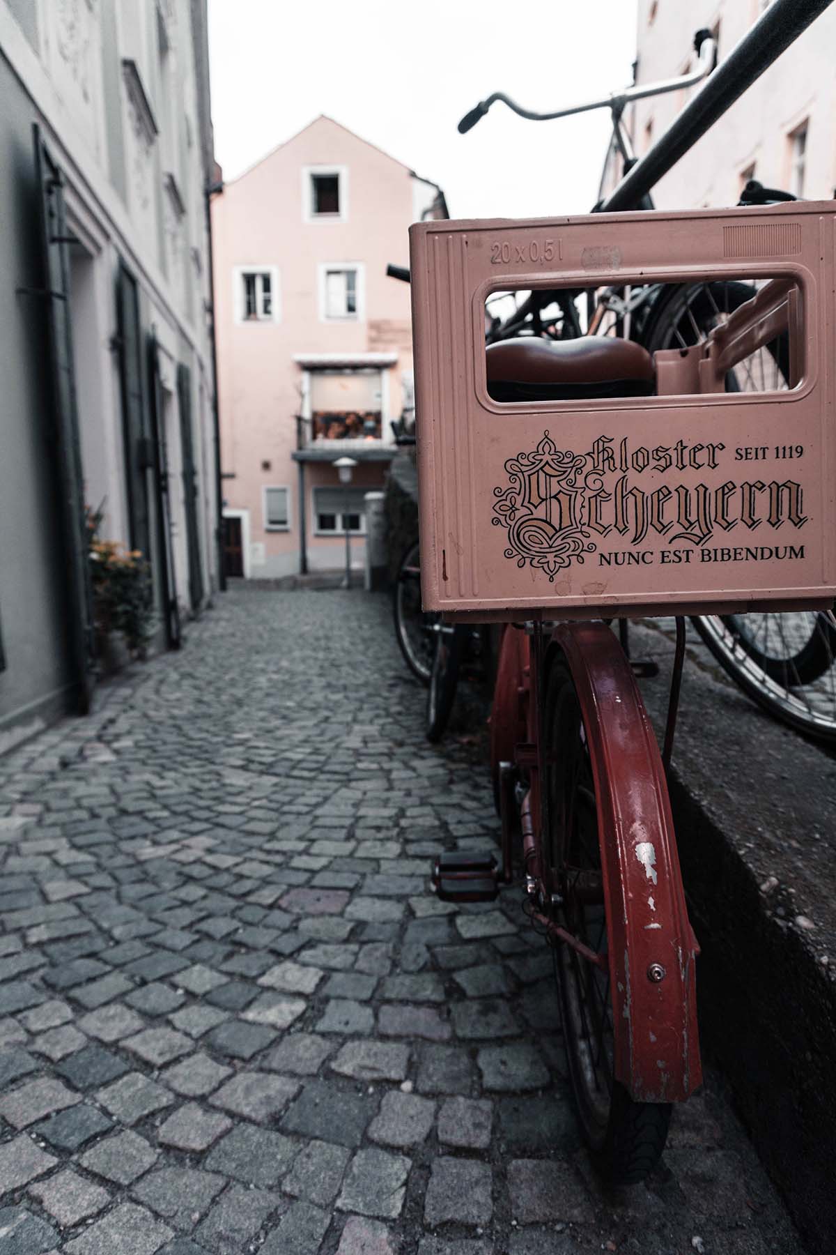 Passau Altstadt Passau Altstadt mit Fahrrad