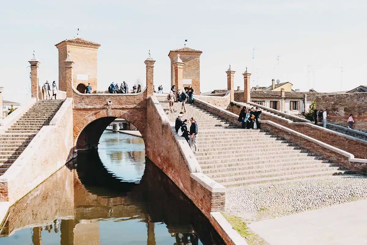 Trepponti Brücke in Comacchio