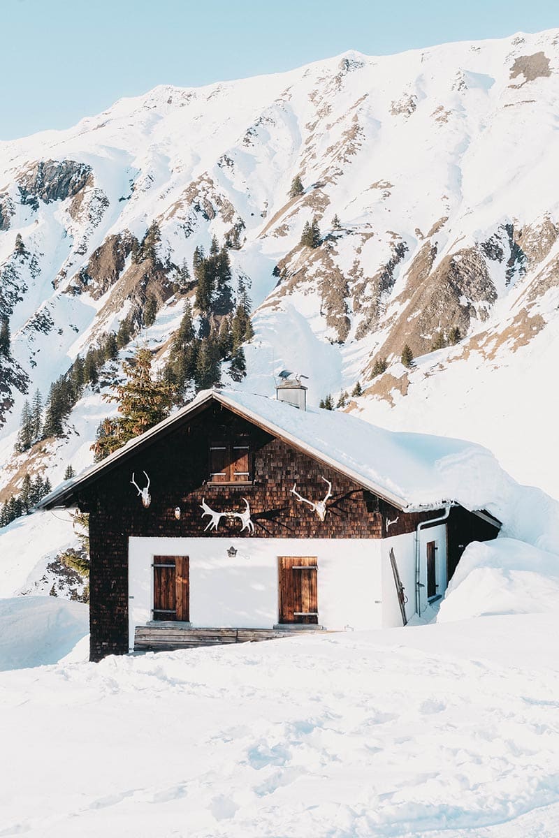 Hütte Tirol Winter